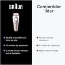 Braun Luz Pulsada Skin i·expert Smart IPL, Alternativa a Depiladora Laser, Eliminación del Vello en Casa, con Funda, Maquinilla Venus, Miniafeitadora Facial, 3 Cabezales para Cara Y Cuerpo, PL7249 - 8