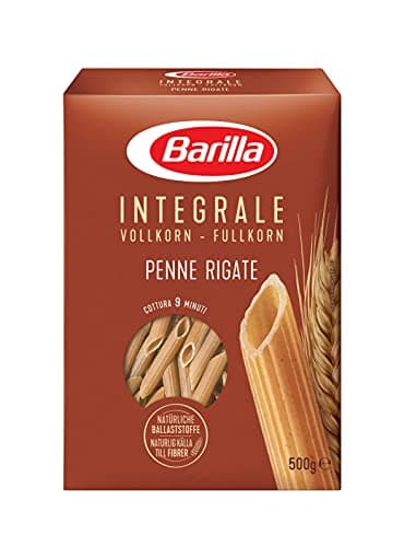 Barilla Integrale Penne Rigate Pasta, 500 g, Conscious Nutrition through Whole Grain Durum Wheat Pasta with Natural Fibre (Packaging May Vary)