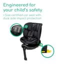 Bebeconfort RevolveFix Plus 360 i-Size, 360 Swivel Car Seat, 0-12 Years, 40-150 cm, ISOFIX Car Seat, Support Leg Installation, 360 Rotation, 8 Recline Positions, 12 Headrest Positions, Full Black - 4