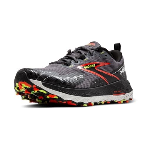 Brooks Men's Cascadia 18 GTX Trainers, Blackened Pearl Black Tomato