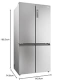 Haier Multi Door Kühl-Gefrierkombination 646L I CUBE 90 SERIE 7 HCR79F19ENMM I 4-türiger Kühlschrank mit Gefrierfach, XXL-Fassungsvermögen & 90,8cm Breite I Eiswürfelbereiter & No Frost - 12