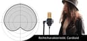Pronomic CM-100BG Microfono a Condensatore - Mic a Diaframma Largo da 34 mm con Supporto Shock e Antivento - Registrazione, Podcasting, Voice Over, Streaming, Home Studio - Colore nero/oro - 5