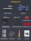 GKU 4K Dash Cam Front and Rear, 5GHz WiFi GPS, Dual Car Camera, 1.5” IPS Mini Dashcam for Cars with 64GB SD Card, 24H Parking Mode, Night Vision, WDR, 170° Wide Angle, G-Sensor, App Control, Max 256GB - 8