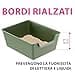 Ferplast Lettiera Gatto, Toilette per Gatti Grandi, in Plastica con Bordi Alti, Facile e Veloce da Pulire L 52 × W 41× H 21 cm, Vari Colori - 6