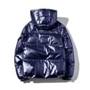 Mobanna puffer jacket women - Puffer Jacke Herren Damen Glänzend Winterjacke Daunenjacken Für Winter Men's Down Jacket Mit Kapuze Reißverschluss Metall Glänzende Windjacke Parka - 5