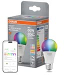 OSRAM SMART+ Matter LED lamp, Compatible with Google, Alexa, Apple, White Frosted Look, 9W, 806lm, E27 Base, Color Light and White Light, app or Voice Control, Life of up to 20,000 Hours - 3