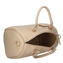 Chicca Borse Borsa donna bauletto a mano 30x23x18cm vera pelle dollaro artigianale - Beige - 7
