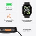 Apple Watch Ultra 3 GPS + Cellular 49mm Premium Running and Multisport Smartwatch with Rugged Black Titanium Case with Black Ocean Band. Advanced Health and Fitness Tracking - 2