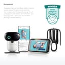 Motorola Nursery PIP1710 Connect WLAN-Babyphone mit motorisierter HD-Kamera und 12,7 cm (5 Zoll) Touchscreen, Weinerkennung und Übersetzung, Motorola Baby App, Nachtsicht, Montage für Kinderbett - 3