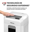Fellowes Powershred 12MS - Destructora trituradora de Papel, destruye hasta 12 Hojas, minicorte, Nivel de Seguridad DIN P-4, para pequeñas Empresas y oficinas domésticas, 1-3 usuarios, Color Blanco - 3