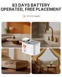 PETKIT Wireless Cat Water Fountain, EVERSWEET MAX 2, Heat-Resistant Material for Hot Water Cleaning and Dishwasher-safe, Battery Operated Cat Fountain with Motion Sensor & App Control, Ultra Quiet, 3L - 4