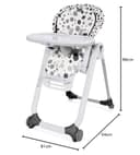 Chicco Polly Progres5 - Trona evolutiva, de hamaca a elevador, 4 ruedas, de 0 a 3 años, gris - 10