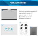 PYS 15 inch Surface Privacy Screen Protector Magnetic Removable Privacy Filter for Surface Laptop 7 Anti Blue Light Anti Glare Anti Fingerprints - 2