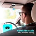 Cellularline - Easy Drive - Vivavoce Bluetooth per Auto con Funzione Dualphone - Talk Time 20h - Recharging Time 2h - Riproduci Suono e Indicazioni GPS dal Tuo Smartphone - Nero - 2