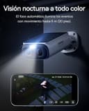 Baseus Security S1 Lite [2-CAM] Camara Vigilancia WiFi Exterior Solar IP67, Camara IP Seguridad Bateria 2K 135°, Visión Nocturna a Color, Sin Cargos, Detección Humana, Compatible con Alexa y Google - 6