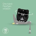 Maxi-Cosi Pearl 360 i-Size, Baby Car Seat, 3 Months-4 Years (61-105 cm), 360 Car Seat Swivel, One-Hand Rotation, ClimaFlow, Easy-in Harness, G-Cell Side Impact Protection, Authentic Black - 3