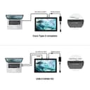 HUION Kamvas Pro 24 Tavoletta Grafica Con Schermo, 4K UHD Full Laminato 23.8 Pollici Disegno Digitale Display 140% sRGB, PW517 Penna, KD100 Wireless Mini Keydial - Compatibilità Windows Android Mac - 8