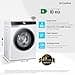 Samsung Lavatrice AI Control WW10FG6U34LK/U3, 10 Kg, AI Energy Mode, AI Ecobubble, Carica Frontale, Corpo: Bianco, Oblò e Display: Nero, 60l x 85h x 55p cm - 2