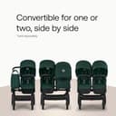 Bugaboo Donkey 6 Single Pushchair, Convertible to Double and Twin Stroller, Pram for Newborn and Toddler, Double Storage Space & Side Basket, Easy to Maneuver One Hand Steering, Fern Green - 3