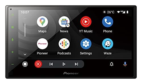 Pioneer SPH-DA360DAB-AN - Ricevitore multimediale 2 DIN, pannello touch capacitivo da 6,8", con Wi-Fi, Apple CarPlay, Android Auto e DAB+, inclusa antenna DAB