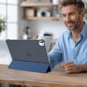 ProCase for iPad Pro 13 Inch Case M5 2025/ M4 2024, Smart Cover iPad Pro M5 M4 Case 13 Inch, Slim Stand Translucent Hard Shell Back, Supports Touch ID, Auto Wake/Sleep -Navy - 3