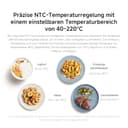 XIAOMI Smart Air Fryer 6.5L Friggitrice ad Aria 6.5L, 1800W, 100 Ricette, Display OLED, Temperatura Regolabile 40°C-220°C °, Cottura Uniforme 360°, Bianco (Versione ES) - 7