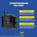 MICHELIN 009542 Compressore d’Aria Elettrico Professionale – Gonfiatore per Pneumatici Auto – Pressione Programmabile 8 Bar 168W – 12V Presa Accendisigari – Portata 24L al Minuto – 3 Adattatori - 4