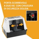 Ferplast ATLAS CAR 80 Trasportino per Cani da Auto con Tappeto Drenante e Portaoggetti, Maniglie, Griglia Ventilazione, Doppia Apertura Scorrevole con Chiusura Sicura, Max 20 kg, 82 x 51 x h 61 cm - 5