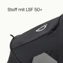 Bugaboo Dragonfly Sonnendach mit Lüftungsfenstern, ausziehbar für zusätzlichen und optimalen Sonnenschutz, wasserabweisend, Midnight Black - 3