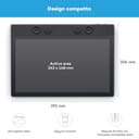 Wacom Intuos Pro Medium – tavoletta grafica compatta e leggera, tablet con penna con Wacom Pro Pen 3, ideale per illustratori, designer ed editor che cercano precisione e performance professionali - 5