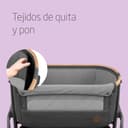 Maxi-Cosi Iora Cuna Colecho Bebe, Co-Sleeper, 0 - 6 meses, máx. 9 kg, 4 Posiciones de Inclinación y 5 de Altura, Fácil Deslizamiento, Cómodo Colchón, Amplia Cesta, Fácil Transporte, Essential Graphite - 5