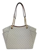 Michael Kors Michael Michael Kors Jet Set Travel Große Umhängetasche mit Reise-Dreifach-Portemonnaie, vanille, L - 3