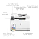 HP Color LaserJet Pro M183fw Multifunktions-Farblaserdrucker (Drucker, Scanner, Kopierer, Fax, WLAN, LAN, Airprint) 16 Seiten/Min, weiß - 3