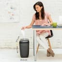 Fellowes 60Cs - Trituradora de Papel, Corte en partículas, destruye hasta 10 Hojas, destructora de Papel Uso Personal, Papelera 22L, Nivel de Seguridad DIN-P4, Color Negro - 6