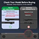 EooCoo Case Compatible for MacBook Pro 16 inch M5 M4 M3 M2 M1 Pro/Max A3428 A3429 A3186 A3403 A2991 A2780 A2485, 2026 2025-2021, [Show Original Texture] Ultra-thin Matte Hard Shell Cover, Frost Black - 6