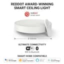 Yeelight Smart Deckenleuchte, Deckenleuchten LED Deckenlampe Close-to-Ceiling Lights 23W 1500 Lumen, 2700K-6500K Dünn, Kompatibel mit Alexa Dimmbar für Wohnzimmer Schlafzimmer Küche Weiß 32cm - 2