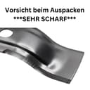 KÜST 2 Stück Mähmesser Kompatibel für Stihl und Viking iMow MI 422 RMI 522 4 5 200mm, Silber - 3