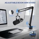 FDUCE SL40+ Microfono dinamico, kit microfono USB/XLR per podcasting, giochi e streaming, uscita cuffie integrata, pulsante mute, pulsante guadagno - 8