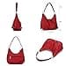 David Jones - Women's Shoulder Bag - Ladies Faux Leather Hobo Bag - Crossbody Bag Messenger Bag Small Handbag - Girl Trendy Fashion Elegant - Red - 6