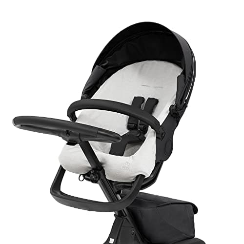 Copertura estiva Stokke Xplory X, Grigio chiaro - Assorbe l’umidità e assicura la ventilazione - Realizzata in spugna di cotone - Facile da rimuovere, Lavabile in lavatrice - Compatibile Xplory X
