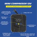 MICHELIN 009541 Mini Compresor de Aire 12V – Inflador de Neumáticos para Coche – Presión Programable 8 Bar 138W – Infla un Neumático en 1min30 – Boquilla de Conexión Rápida – 3 Adaptadores - 2
