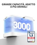 PETKIT EVERSWEET MAX Fontanella per Gatti Senza Fili, 3L Fontana per Gatti con Sensore,26dB Ultra Silenziosa, Controllo Intelligente dell'applicazione,5000 mAh 83 Giorni di Autonomia - 3