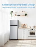 Comfee RCT284DS2 Kühl-/Gefrierkombination/Gefrierteil oben/176 kWh/Jahr/143cm Höhe/LED Licht/Reversibles Türscharnier/Silber - 8