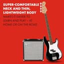 Squier by Fender Debut Collection Precision Bass Kit - Accessori Inclusi: - Stand - Ampli Rumble 15 - Gig Bag Imbottita - Tracolla - Basso - Cavo da 3 m - Accordatore FT-1 - 4