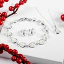 925 Sterling Silver and Moonstone Necklace, Birthstone Pendant, Bridesmaid Jewellery, Classic Teardrop Minimal Necklace - 5