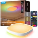 Govee Lampara Techo LED, Inteligente Plafon LED Techo 24W RGBIC 2400LM Compatible con Matter, Alexa y Google Assistant, 16 Millones de Colores DIY para Dormitorio Sala de Estar Cocina Cuadrada, 30cm - 1