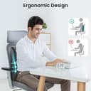 Snailax Massaggiatore Cervicale con Calore,Massaggiatore Elettrico per collo e schiena,Masaggio Shiatsu per la schiena, cuscino massaggiante per collo/schiena/spalle, regali per mamma e papà - 3