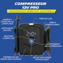 MICHELIN 009542 Compressore d’Aria Elettrico Professionale – Gonfiatore per Pneumatici Auto – Pressione Programmabile 8 Bar 168W – 12V Presa Accendisigari – Portata 24L al Minuto – 3 Adattatori - 2