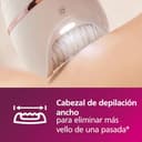 Philips Depiladora Mujer Serie 8000, 9 en 1, Para Cuerpo, Cara, Pies y Bikini, Uso en Seco o Humedo, Piel Suave desde Casa, Cabezal Ceramico, BRE740/10, Blanco - 3