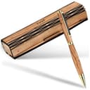 Kassis Geschenkartikel Personalisierbarer Kugelschreiber aus Olivenholz mit Holzschachtel – stilvolles handgefertigtes Schreibset für Büro, Schule, Firma und besondere Anlässe - 1